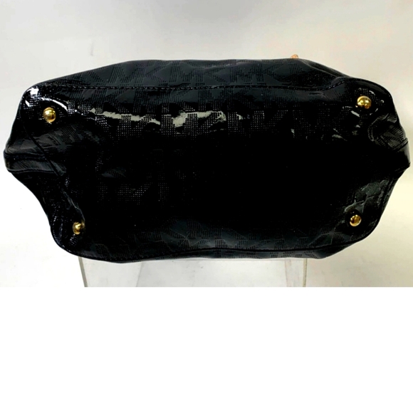 Pristine Michael Kors Jet Set Tote in Mirror Metallic Black - Picture 4 of 11